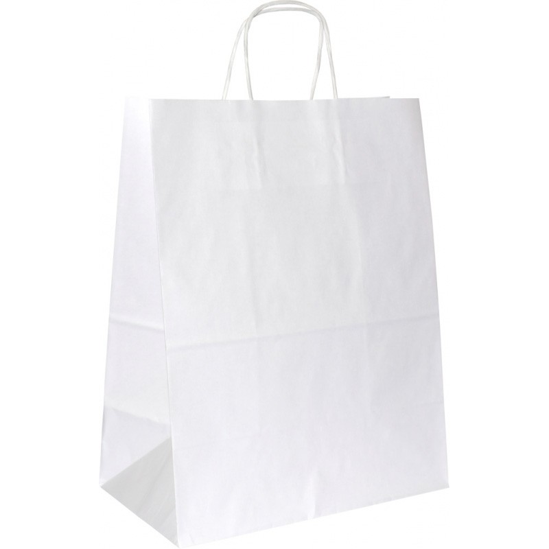 PS201G002 med snoet papirhåndtag hvid 180x80x225 mm