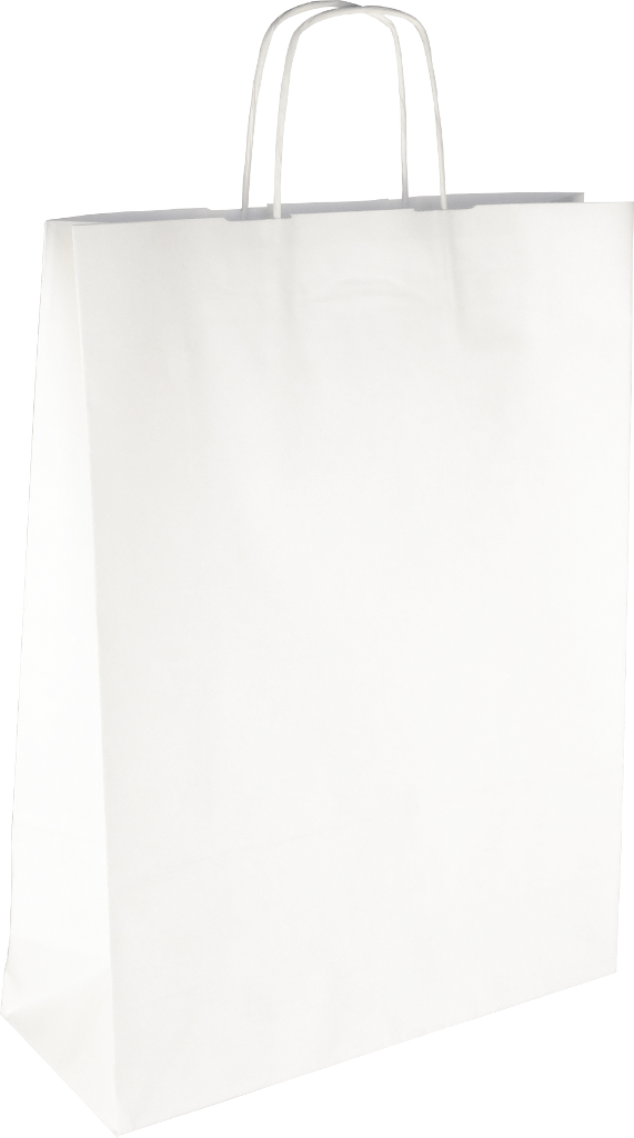 PS207G002 med snoet papirhåndtag hvid 305x170x425 mm
